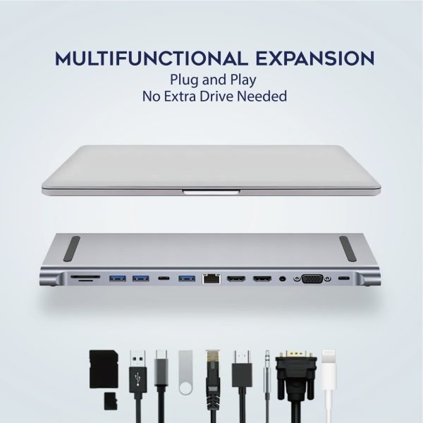 Hub 12-in-1 USB-C Docking Station - Image 6