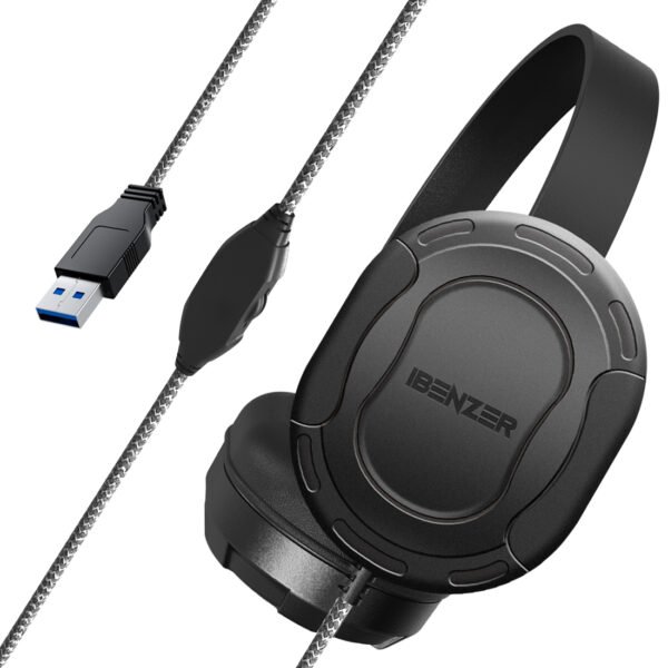 HS01C-A Headset with Volume Control & USB-A - Image 6